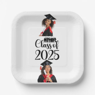 Class of 2025 Graduation Personalised Paper Plate