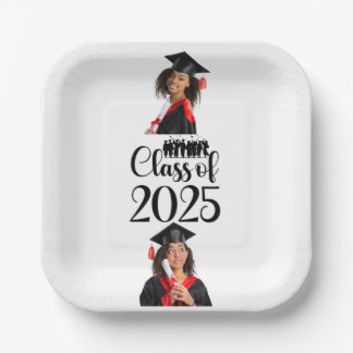 Class of 2025 Graduation Personalised Paper Plate