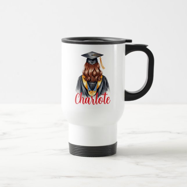 Class of 2025 Graduation Personalized Photo Travel Mug (Right)