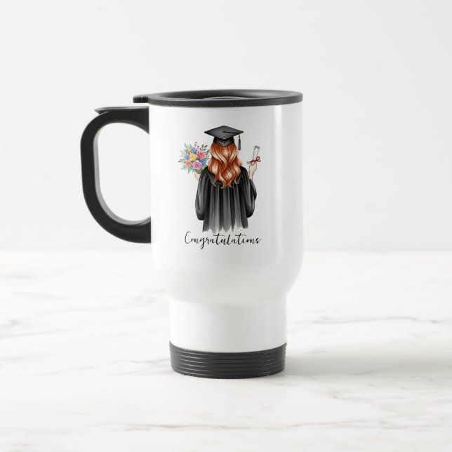 Class of 2025 Graduation Personalized Travel Mug (Left)