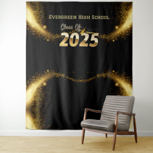 Class of 2025 Graduation Photo Booth Backdrop Tapestry