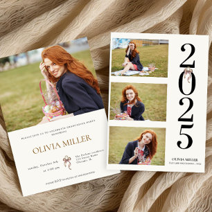  Class of 2025 Graduation photo Senior Grad party Invitation