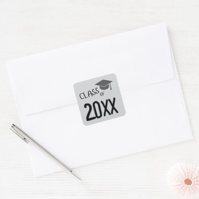 Class of 2025 Graduation Square Sticker (Envelope)
