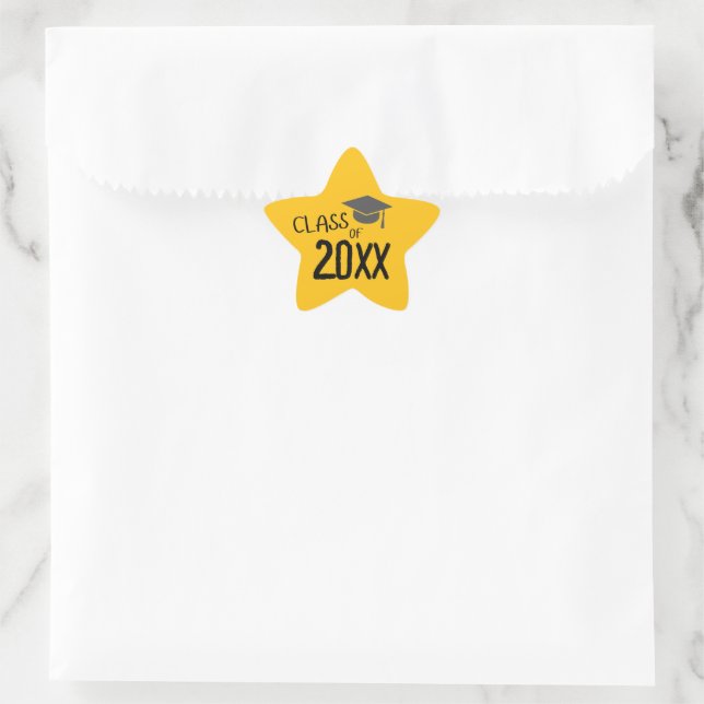 Class of 2025 Graduation Star Sticker (Bag)