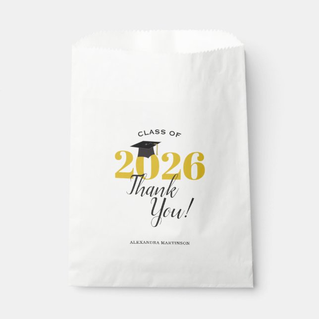 Class of 2025 Graduation Thank You Favour Bag (Front)