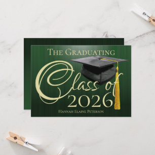 Class of 2025 Green Graduation Announcement