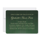 Class of 2025 Green Graduation Announcement