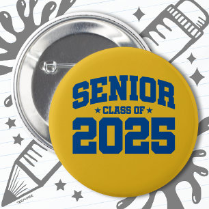 Class of 2025 High School Graduation Senior 2025 6 Cm Round Badge
