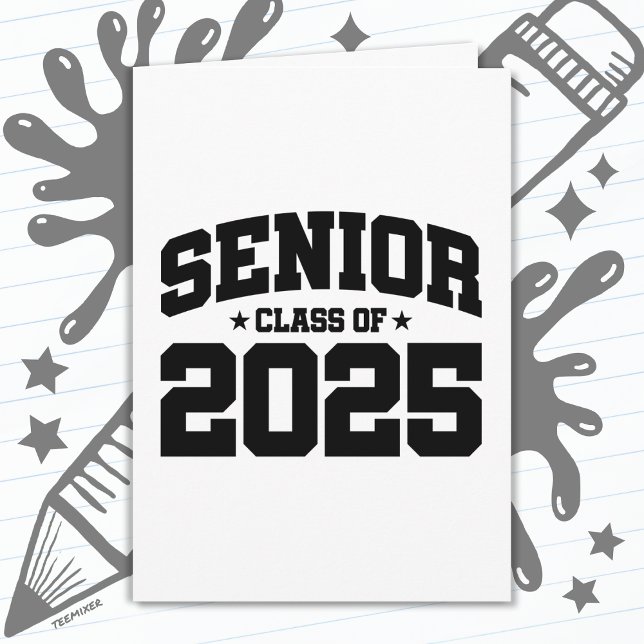 Class of 2025 High School Graduation Senior 2025 Card (Creator Uploaded)