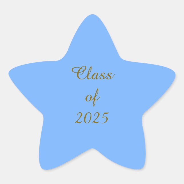 Class of 2025 Light Blue Sticker (Front)