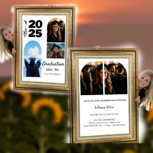 Class Of 2025, Minima Arch Photo Graduation Party Invitation