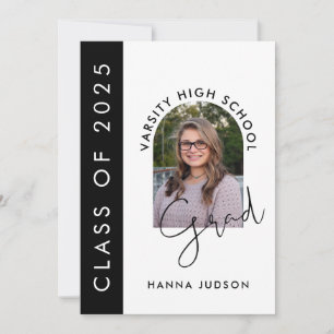 Class Of 2025 Modern Photo Graduation Open House Announcement