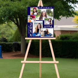 Class of 2025 Multi Photo Graduation Announcement  Poster