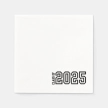 Class of 2025 napkin