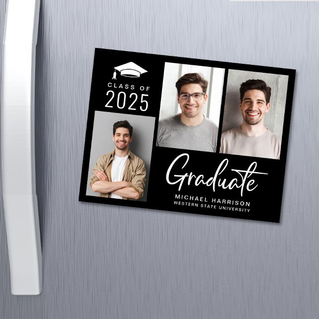 Class of 2025 Photo Graduation Magnet Announcement (Creator Uploaded)