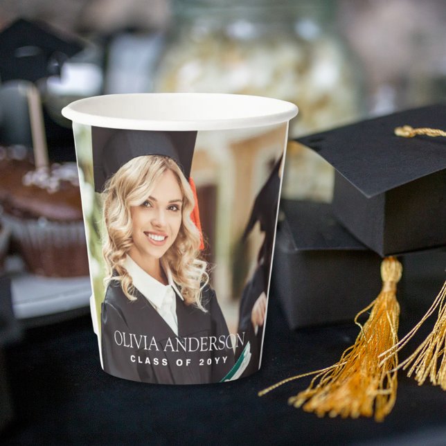 Class of 2025 Photo Graduation Paper Cups (Creator Uploaded)