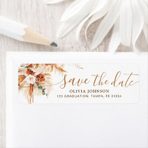 Class of 2025 Save The Date Graduation Label 
