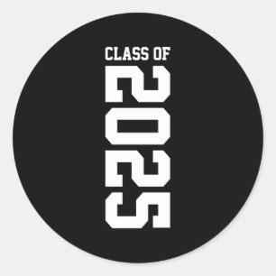 Class Of 2025 Senior 2025 Senior 25 Senior Graduat Classic Round Sticker