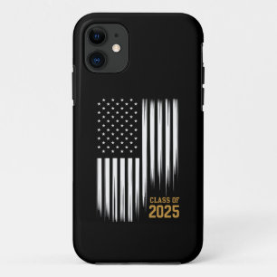 Class Of 2025 Senior American Flag Graduation  Case-Mate iPhone Case