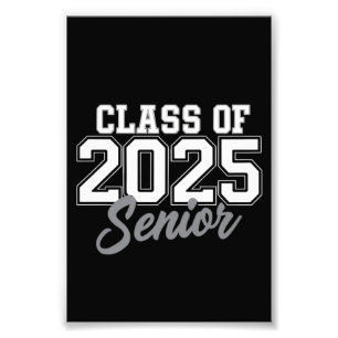 Class Of 2025 Senior Back To School 2025 Vintage  Photo Print