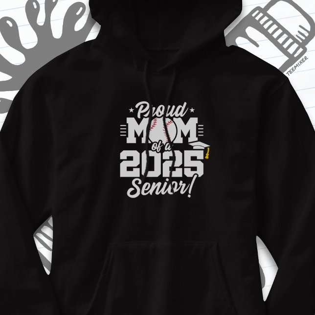 Class of 2025 Senior Year Baseball Mum Senior 2025 Hoodie (Creator Uploaded)