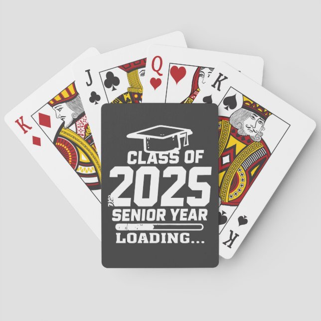 Class of 2025 Senior Year Loading Playing Cards (Back)