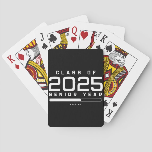 Class of 2025 Senior Year Loading Senior 2025  Playing Cards (Back)