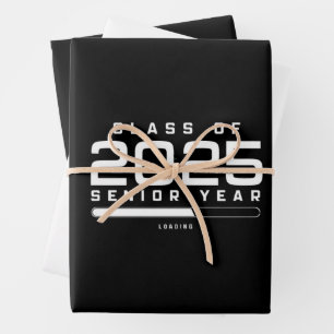 Class of 2025 Senior Year Loading Senior 2025  Wrapping Paper Sheet
