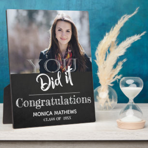 Class of 2025 You Did It Keepsake Photo Graduation Plaque