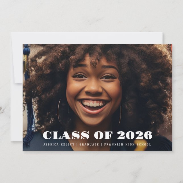 CLASS OF 2026 | 4 Photo Graduate Announcement (Front)