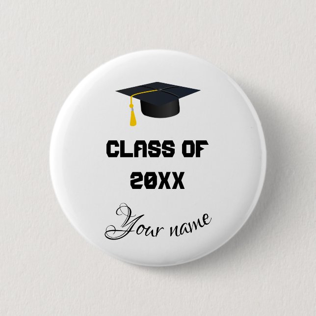 class of 2026 6 cm round badge (Front)