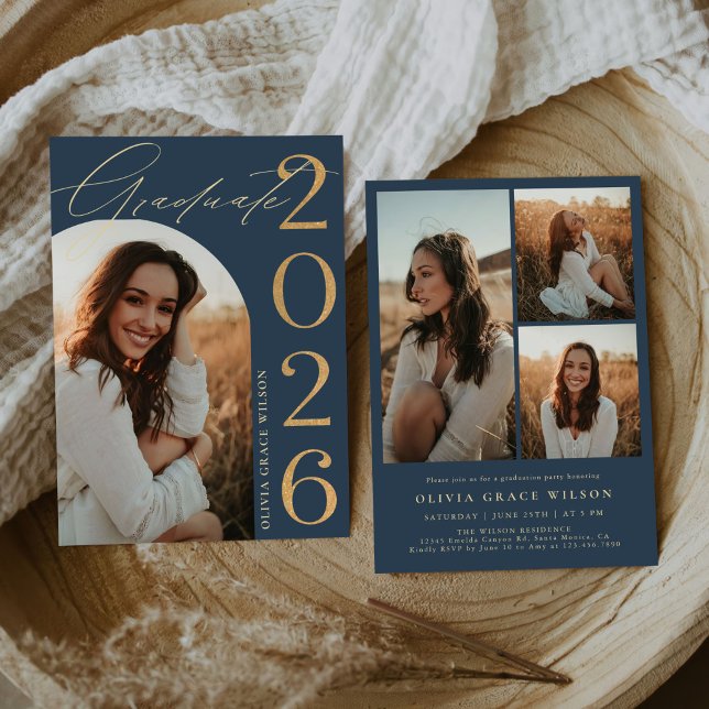 Class of 2026 Arch Photo Graduation Party Invitation (Creator Uploaded)