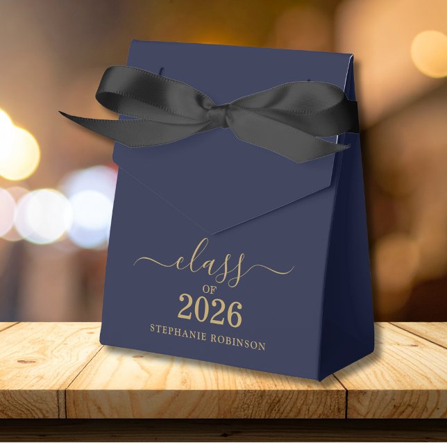 Class of 2026 Blue Gold Script Graduation   Favour Box (Creator Uploaded)