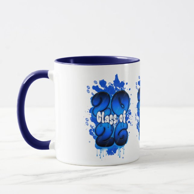 Class of 2026 Blue Graffiti Graduation Mug | Styli (Left)