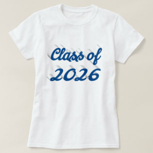 Class of 2026 blue script graduation T-Shirt