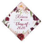 Class of 2026 Burgundy Blush Floral Graduate