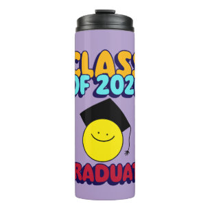 Class of 2026 Cheerful Face Graduate Custom Thermal Tumbler