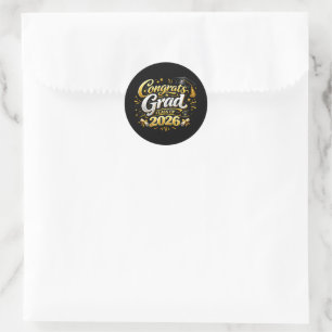 Class of 2026 classic round sticker