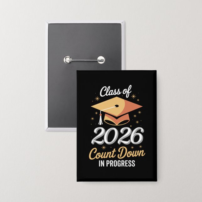 Class Of 2026 Count Down In Progress Peronalized  (Front/Back)