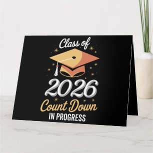 Class Of 2026 Count Down In Progress Peronalized Card