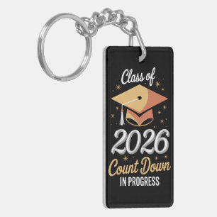 Class Of 2026 Count Down In Progress Peronalized Key Ring
