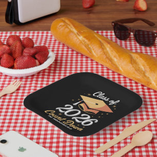 Class Of 2026 Count Down In Progress Peronalized  Paper Plate