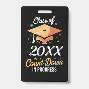 Class Of 2026 Count Down In Progress Personalised  ID Badge