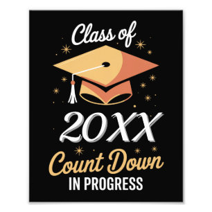 Class Of 2026 Count Down In Progress Personalised  Photo Print