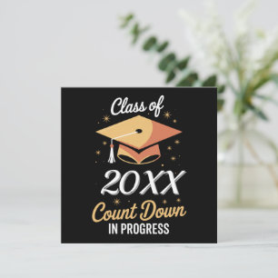 Class Of 2026 Count Down In Progress Personalised Thank You Card