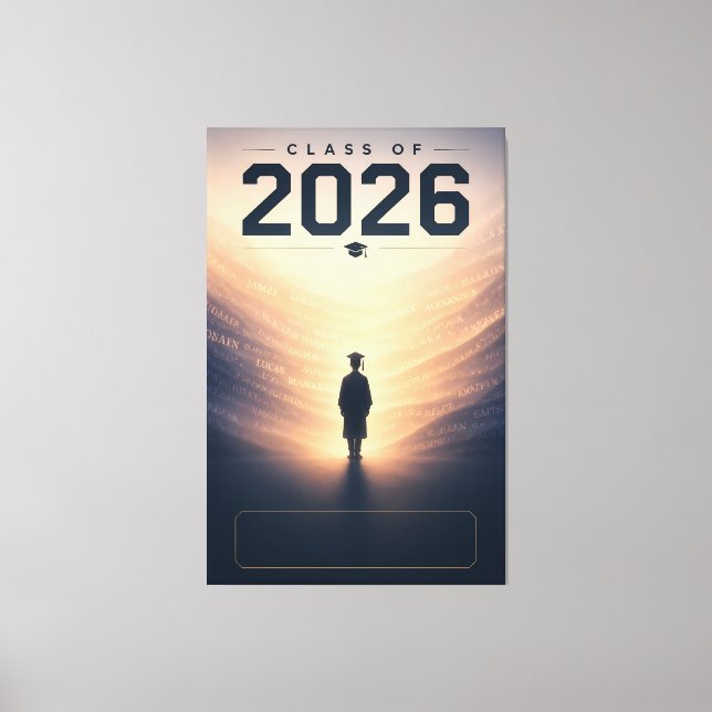 Class of 2026 Custom Name Graduation Print (Front)