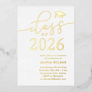 Class of 2026 Grad Party White Gold