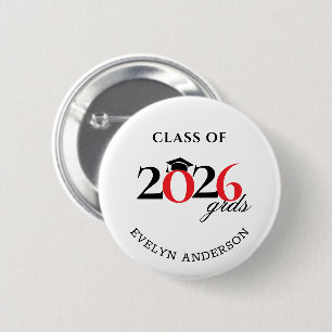 Class of 2026 Graduate 6 Cm Round Badge