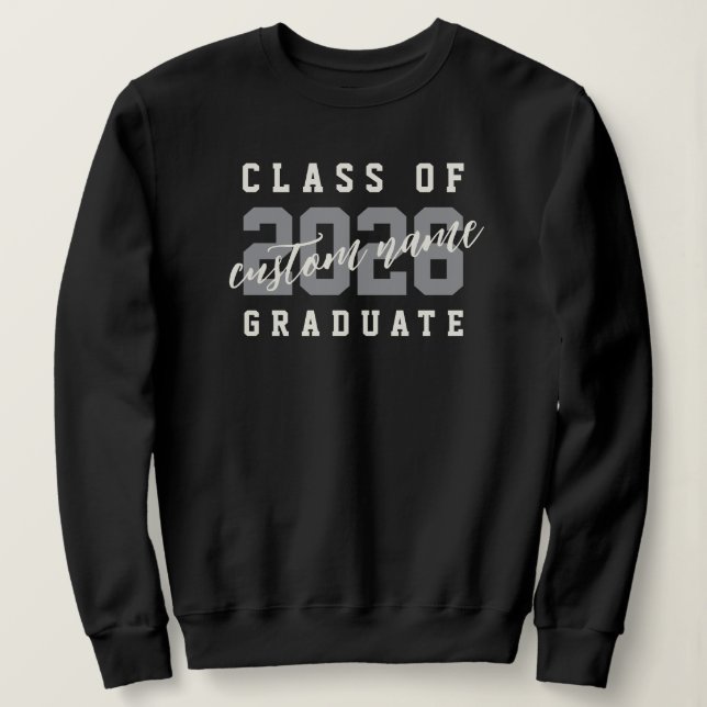 Class of 2026 Graduate Custom Name, Grad Gift Sweatshirt (Design Front)