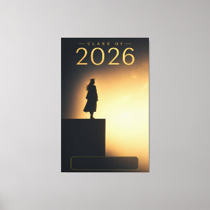 Class of 2026 Graduate Future Horizon Design Canvas Print
